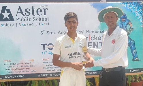 Tanmay Singh, age 14 years. Scored 227 runs in T20 including seven sixes in one over