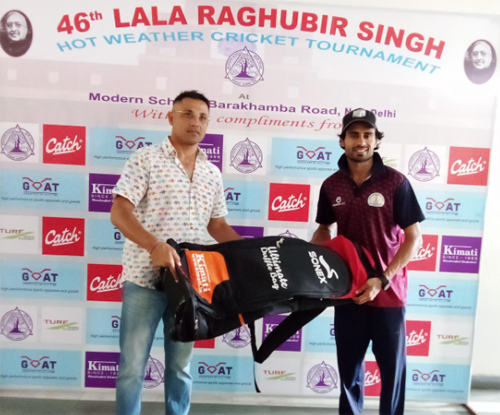 Centurion Lakshay Thareja hit the last ball for a six to win Goat XI