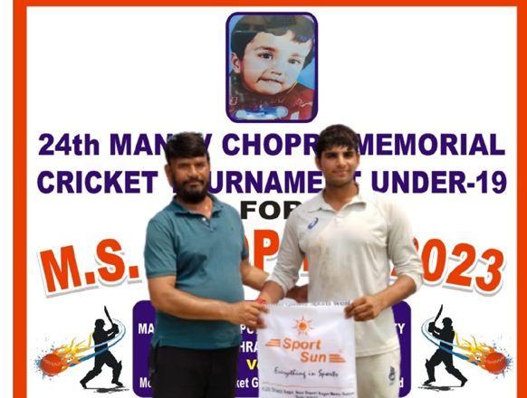 Mishra sports club’s easy win over Delhi Cricket Hub in Manav Chopra Cricket Tournament