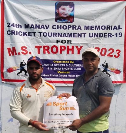 St. Lawrence’s Cricket Academy defeated Rohtak Road Gymkhana in Manav Chopra Cricket Tournament