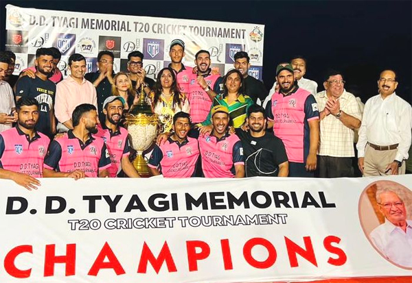 SS Sports won the D.D. Tyagi Prize Money T-20 Cricket Tournament